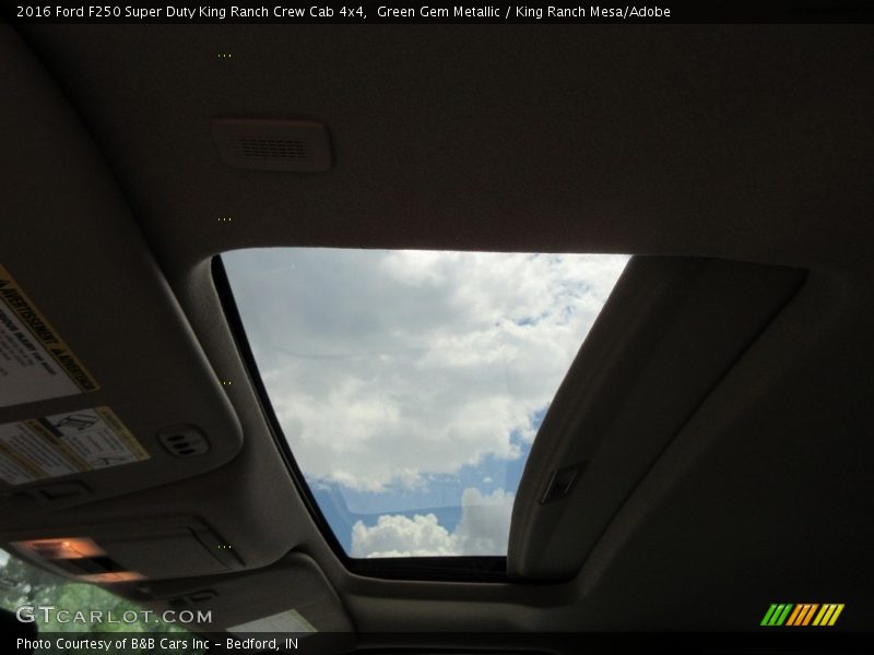 Green Gem Metallic / King Ranch Mesa/Adobe 2016 Ford F250 Super Duty King Ranch Crew Cab 4x4