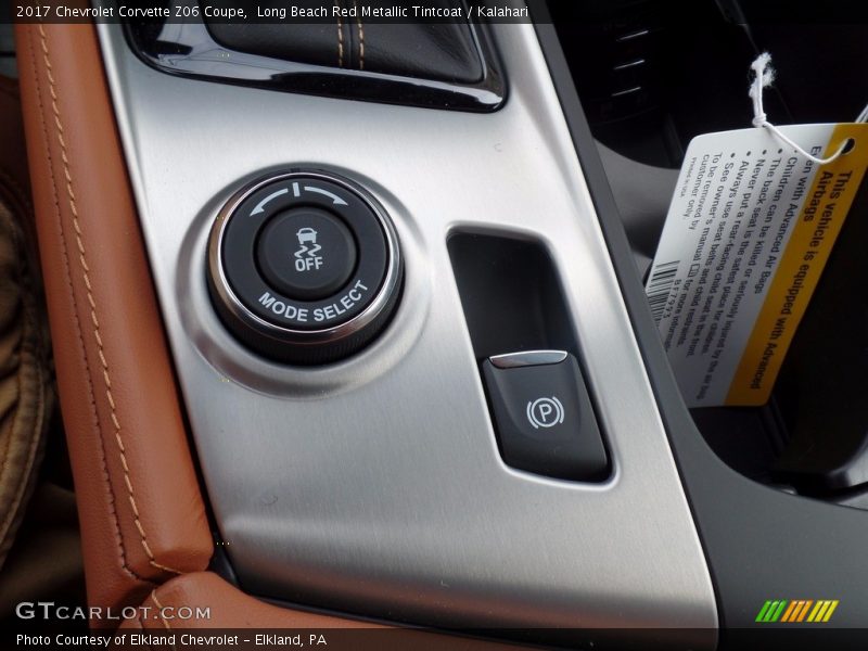 Controls of 2017 Corvette Z06 Coupe