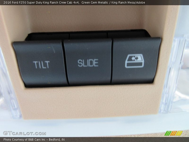Green Gem Metallic / King Ranch Mesa/Adobe 2016 Ford F250 Super Duty King Ranch Crew Cab 4x4
