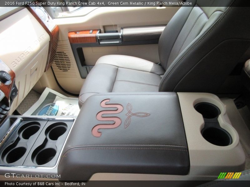 Green Gem Metallic / King Ranch Mesa/Adobe 2016 Ford F250 Super Duty King Ranch Crew Cab 4x4