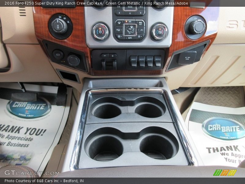 Green Gem Metallic / King Ranch Mesa/Adobe 2016 Ford F250 Super Duty King Ranch Crew Cab 4x4