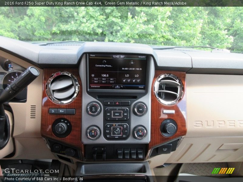 Green Gem Metallic / King Ranch Mesa/Adobe 2016 Ford F250 Super Duty King Ranch Crew Cab 4x4