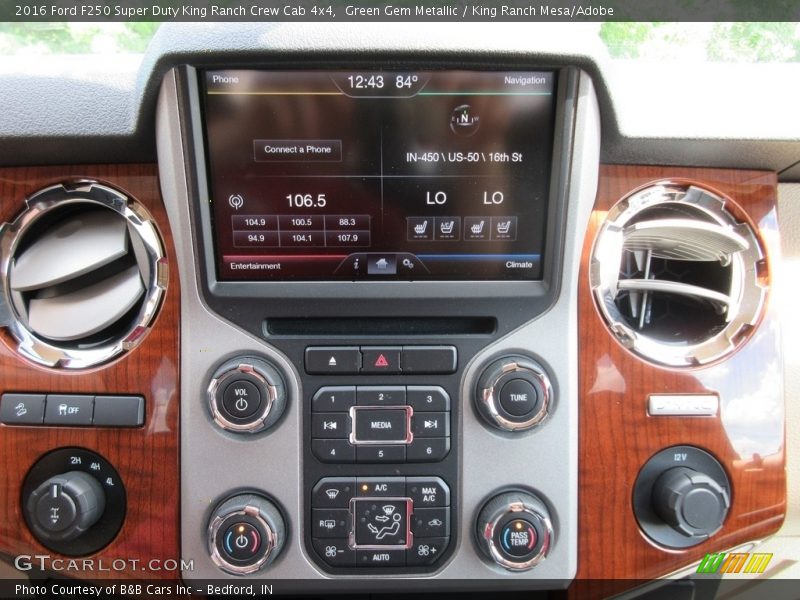 Green Gem Metallic / King Ranch Mesa/Adobe 2016 Ford F250 Super Duty King Ranch Crew Cab 4x4