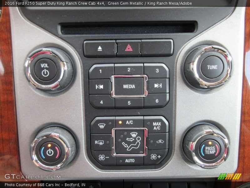 Green Gem Metallic / King Ranch Mesa/Adobe 2016 Ford F250 Super Duty King Ranch Crew Cab 4x4