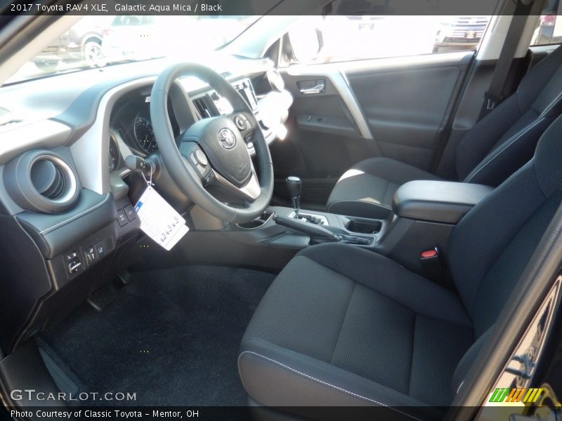 Galactic Aqua Mica / Black 2017 Toyota RAV4 XLE