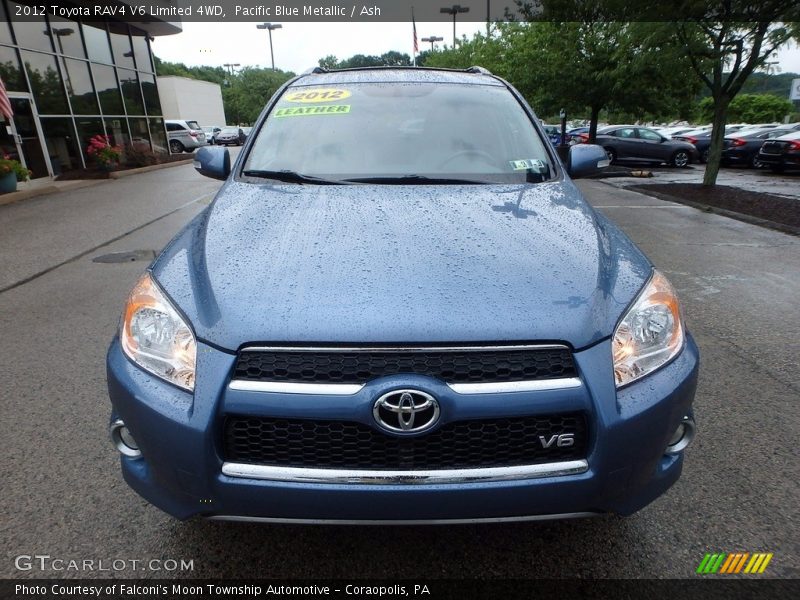 Pacific Blue Metallic / Ash 2012 Toyota RAV4 V6 Limited 4WD