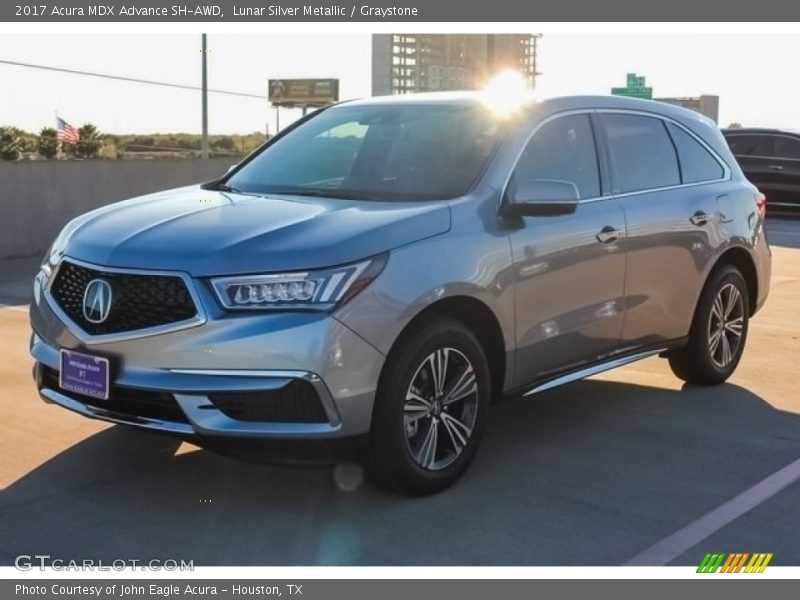 Lunar Silver Metallic / Graystone 2017 Acura MDX Advance SH-AWD