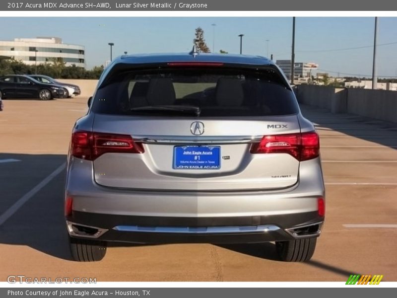 Lunar Silver Metallic / Graystone 2017 Acura MDX Advance SH-AWD