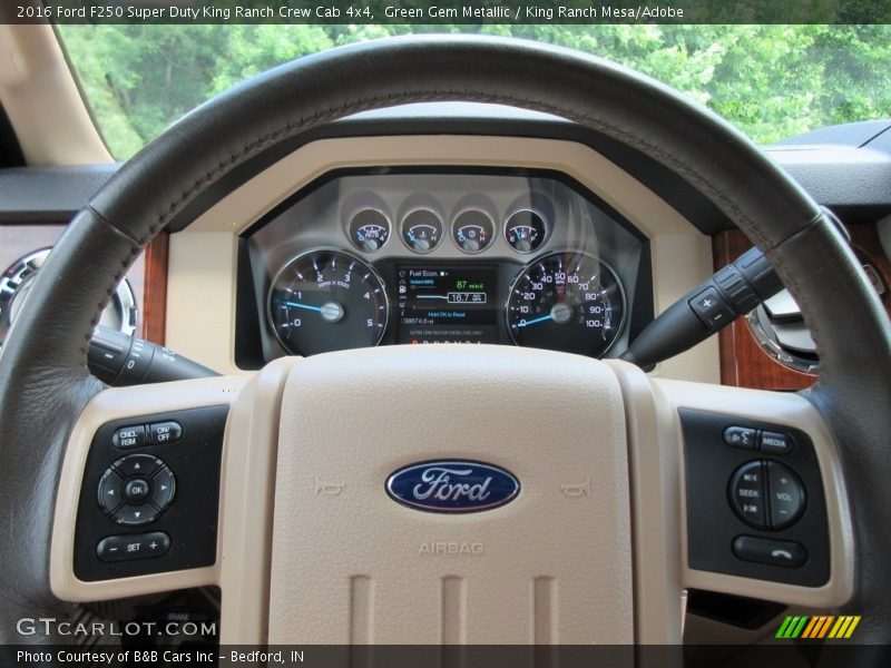 Green Gem Metallic / King Ranch Mesa/Adobe 2016 Ford F250 Super Duty King Ranch Crew Cab 4x4