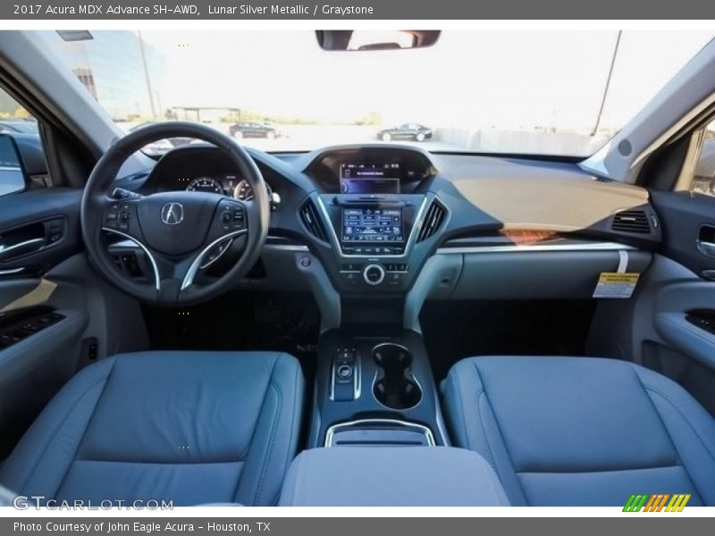 Lunar Silver Metallic / Graystone 2017 Acura MDX Advance SH-AWD