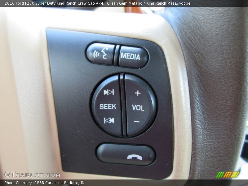 Green Gem Metallic / King Ranch Mesa/Adobe 2016 Ford F250 Super Duty King Ranch Crew Cab 4x4