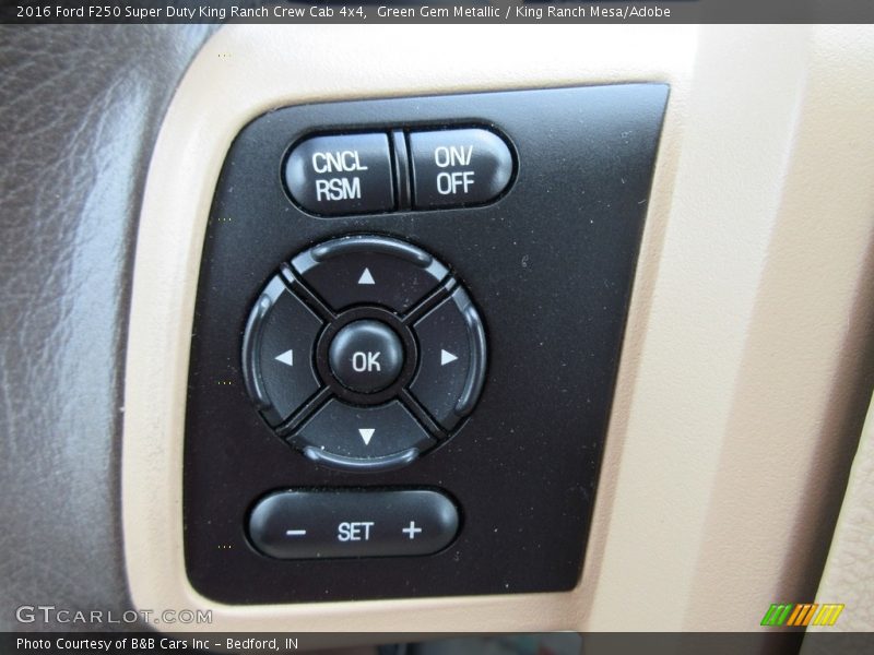 Green Gem Metallic / King Ranch Mesa/Adobe 2016 Ford F250 Super Duty King Ranch Crew Cab 4x4
