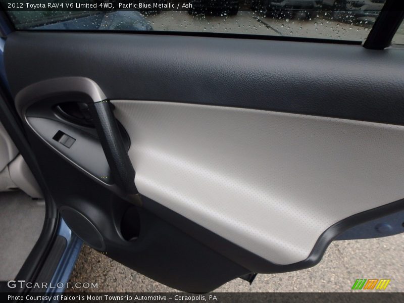 Pacific Blue Metallic / Ash 2012 Toyota RAV4 V6 Limited 4WD