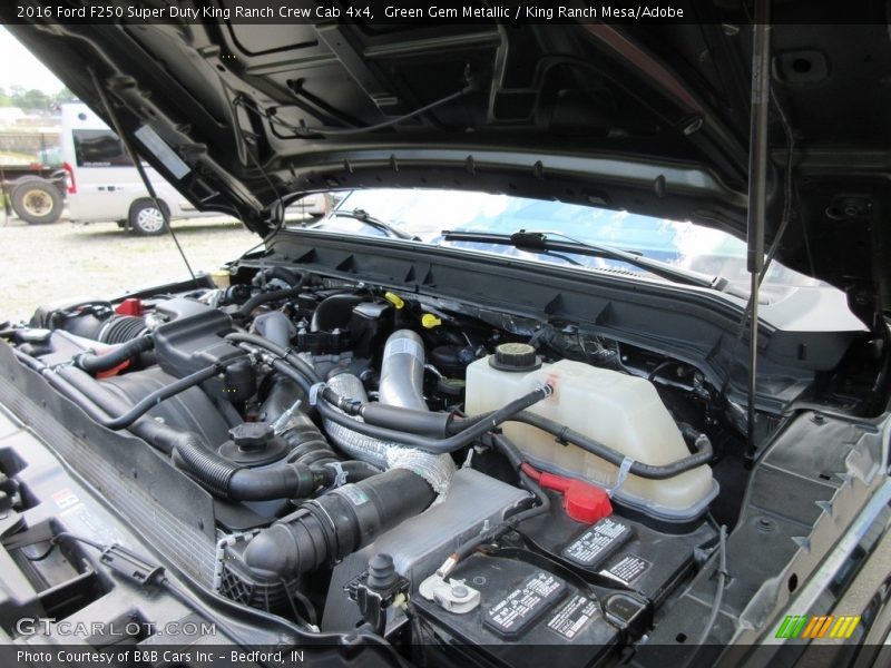 Green Gem Metallic / King Ranch Mesa/Adobe 2016 Ford F250 Super Duty King Ranch Crew Cab 4x4