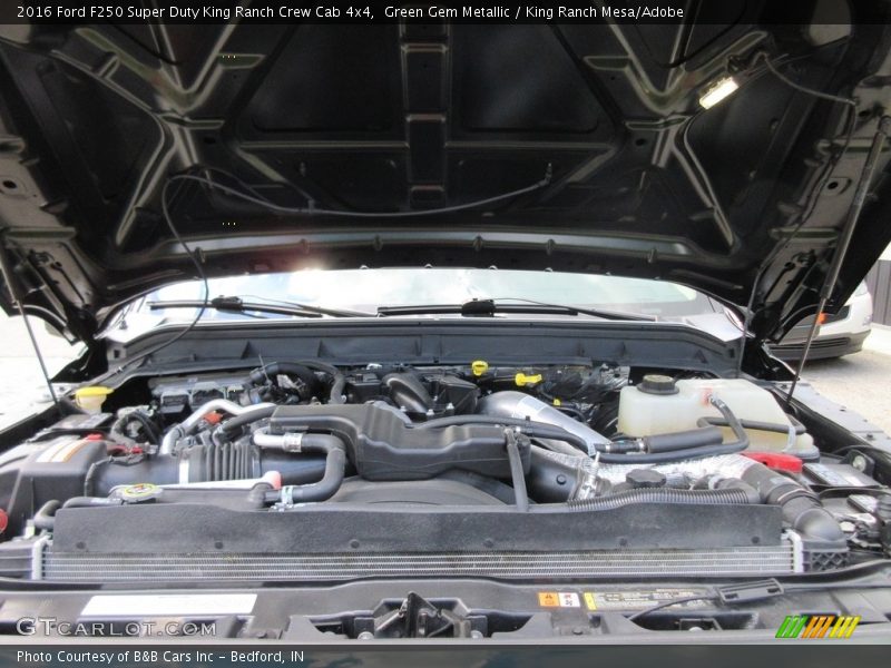Green Gem Metallic / King Ranch Mesa/Adobe 2016 Ford F250 Super Duty King Ranch Crew Cab 4x4