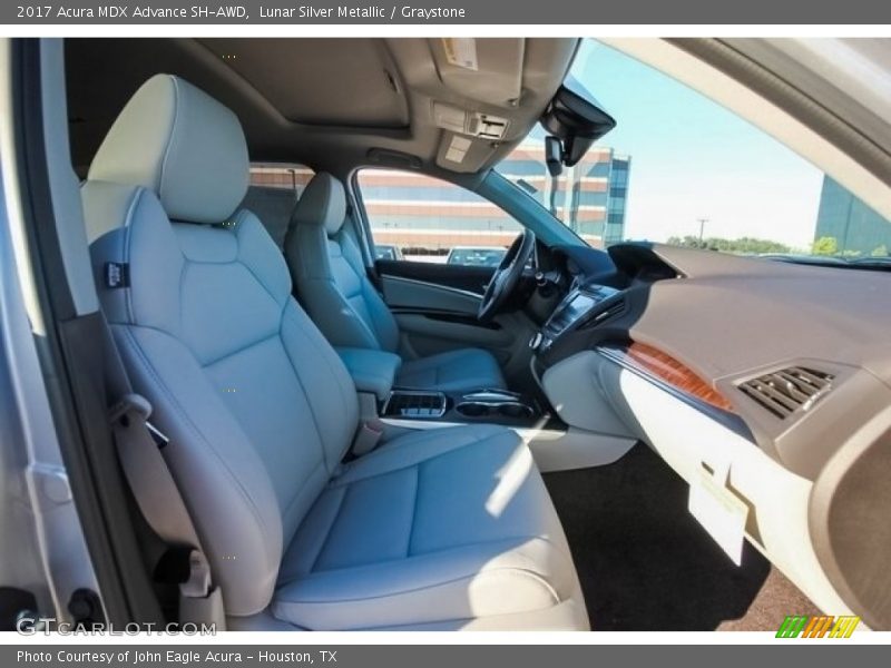 Lunar Silver Metallic / Graystone 2017 Acura MDX Advance SH-AWD