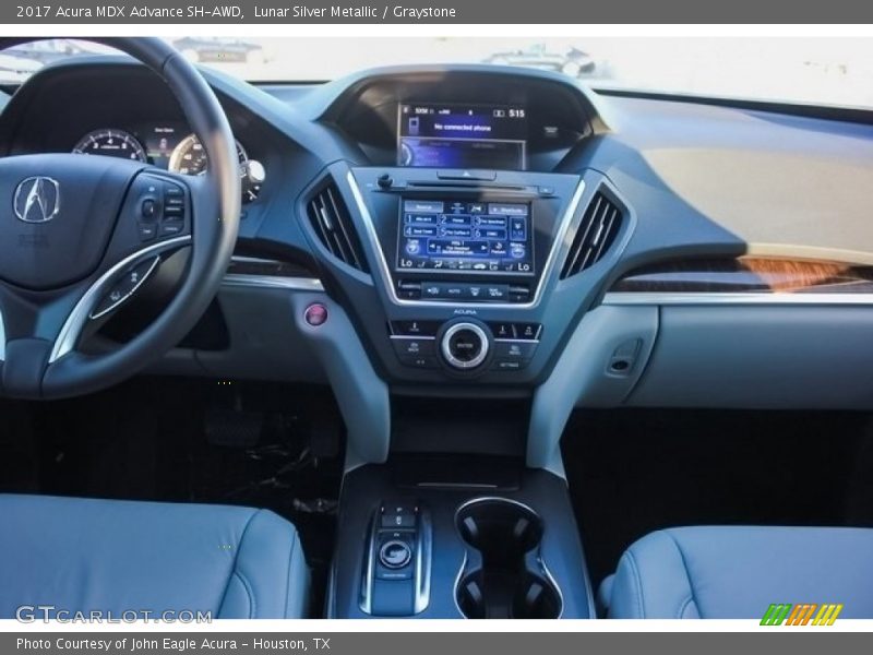 Lunar Silver Metallic / Graystone 2017 Acura MDX Advance SH-AWD