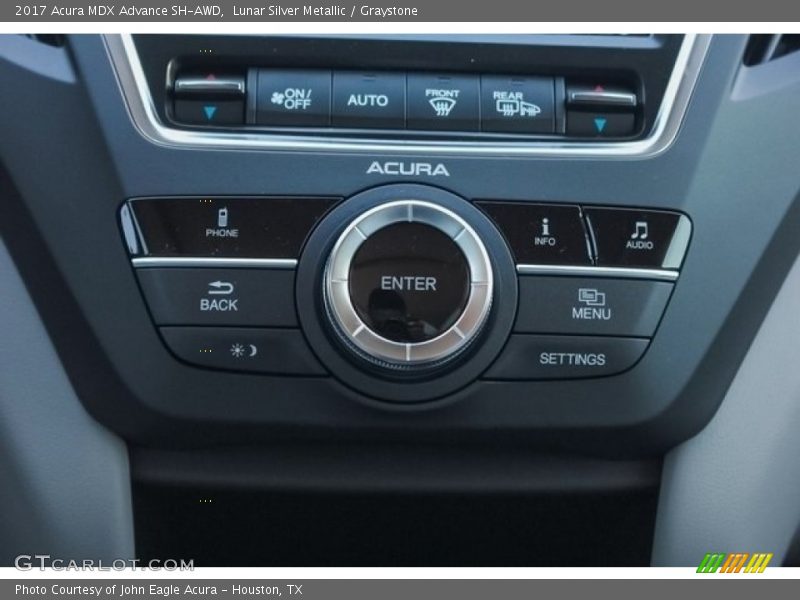 Lunar Silver Metallic / Graystone 2017 Acura MDX Advance SH-AWD