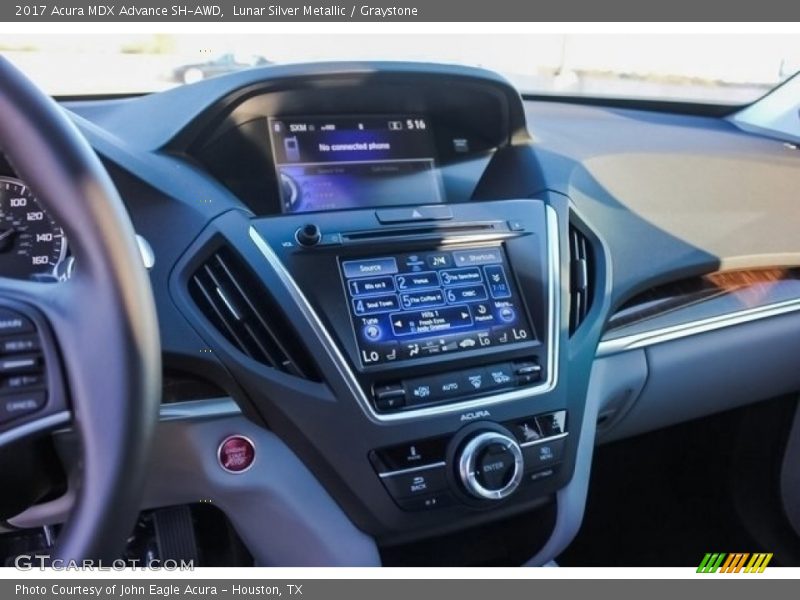 Lunar Silver Metallic / Graystone 2017 Acura MDX Advance SH-AWD