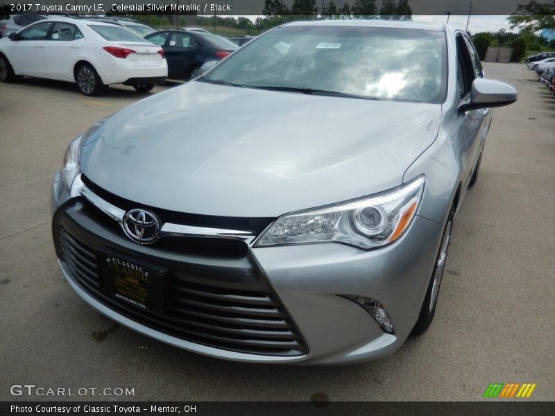 Celestial Silver Metallic / Black 2017 Toyota Camry LE