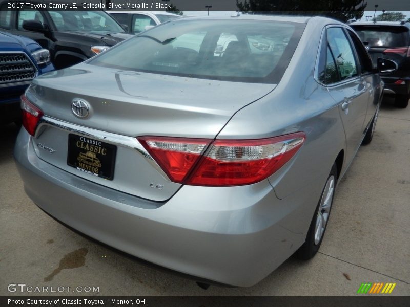 Celestial Silver Metallic / Black 2017 Toyota Camry LE
