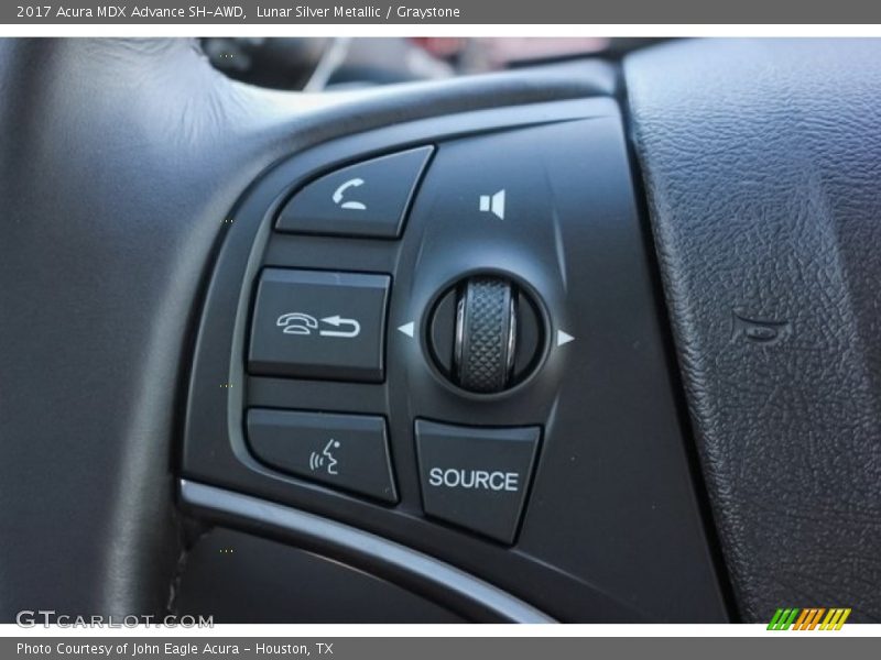 Lunar Silver Metallic / Graystone 2017 Acura MDX Advance SH-AWD