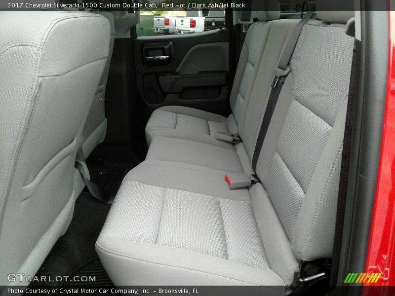 Red Hot / Dark Ash/Jet Black 2017 Chevrolet Silverado 1500 Custom Double Cab