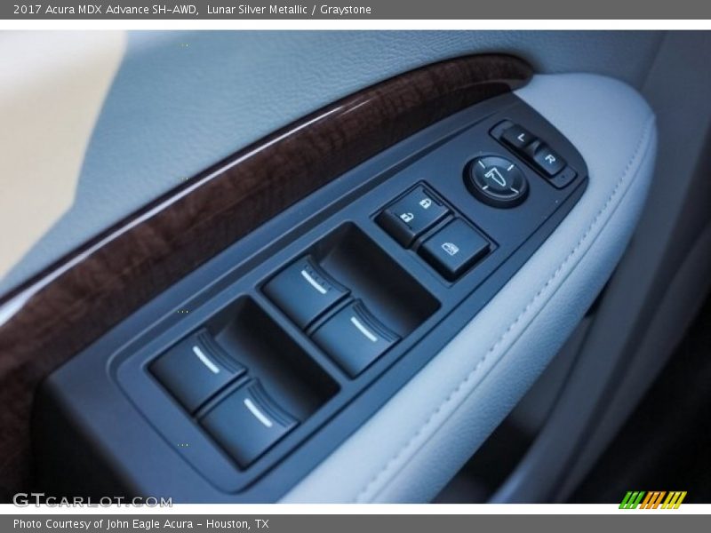 Lunar Silver Metallic / Graystone 2017 Acura MDX Advance SH-AWD
