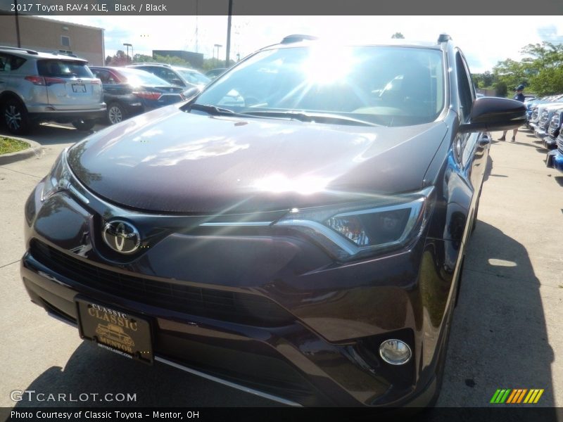Black / Black 2017 Toyota RAV4 XLE
