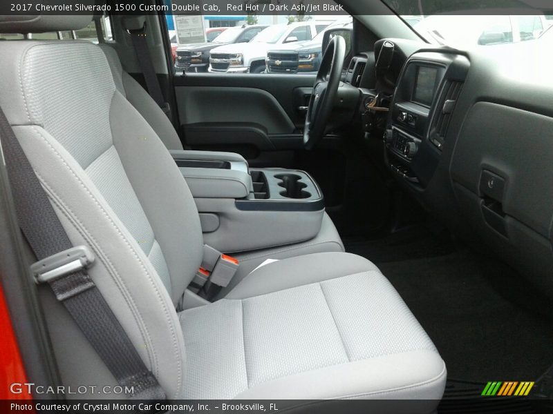 Red Hot / Dark Ash/Jet Black 2017 Chevrolet Silverado 1500 Custom Double Cab