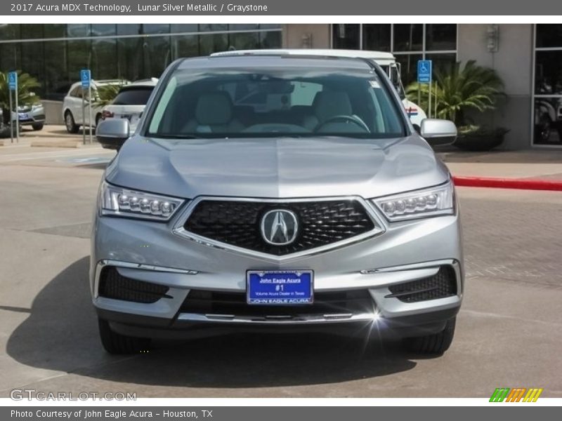 Lunar Silver Metallic / Graystone 2017 Acura MDX Technology