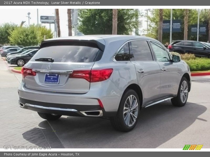 Lunar Silver Metallic / Graystone 2017 Acura MDX Technology
