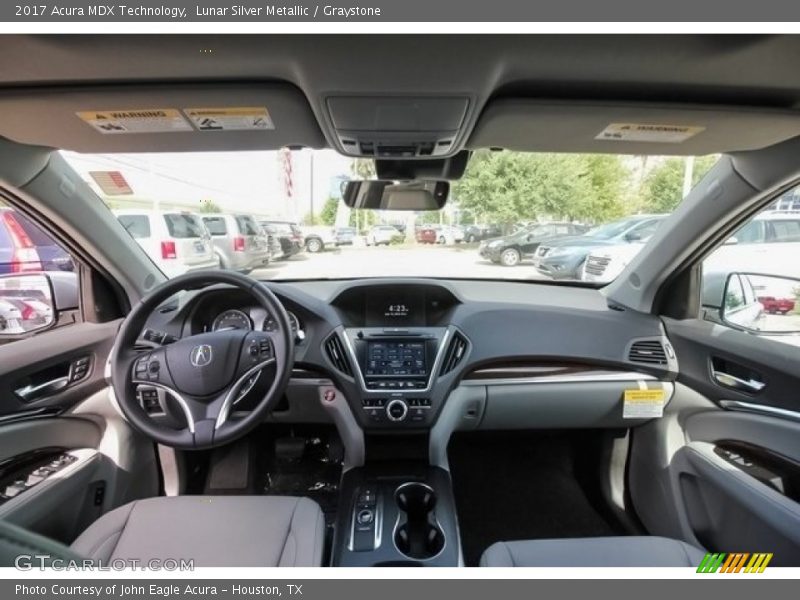 Lunar Silver Metallic / Graystone 2017 Acura MDX Technology