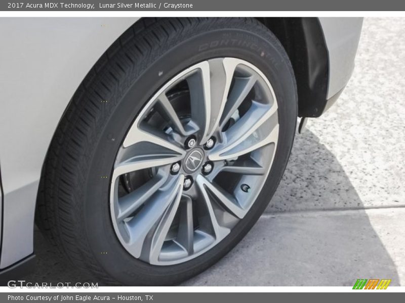 Lunar Silver Metallic / Graystone 2017 Acura MDX Technology