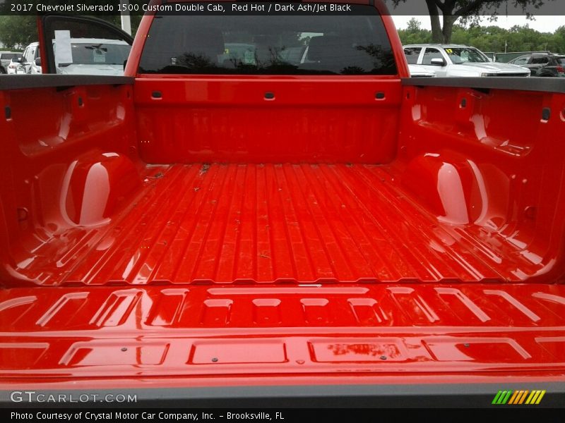 Red Hot / Dark Ash/Jet Black 2017 Chevrolet Silverado 1500 Custom Double Cab