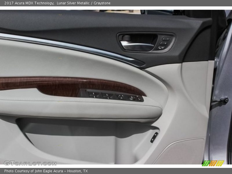 Lunar Silver Metallic / Graystone 2017 Acura MDX Technology