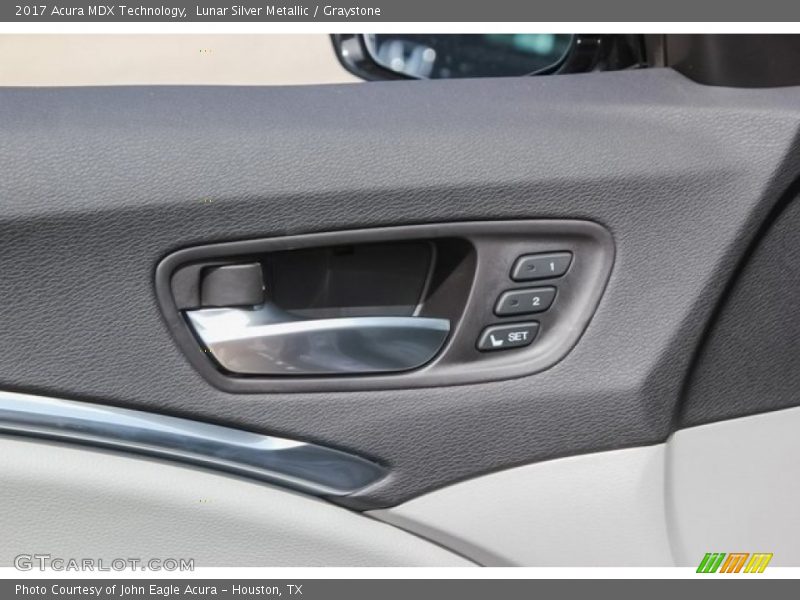 Lunar Silver Metallic / Graystone 2017 Acura MDX Technology