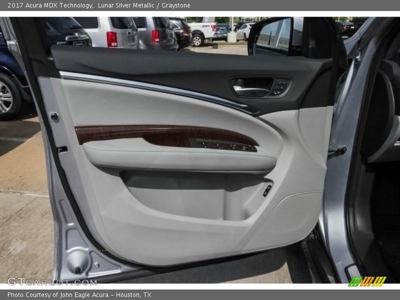 Lunar Silver Metallic / Graystone 2017 Acura MDX Technology