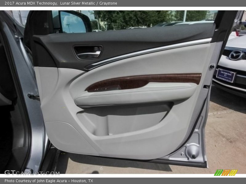 Lunar Silver Metallic / Graystone 2017 Acura MDX Technology