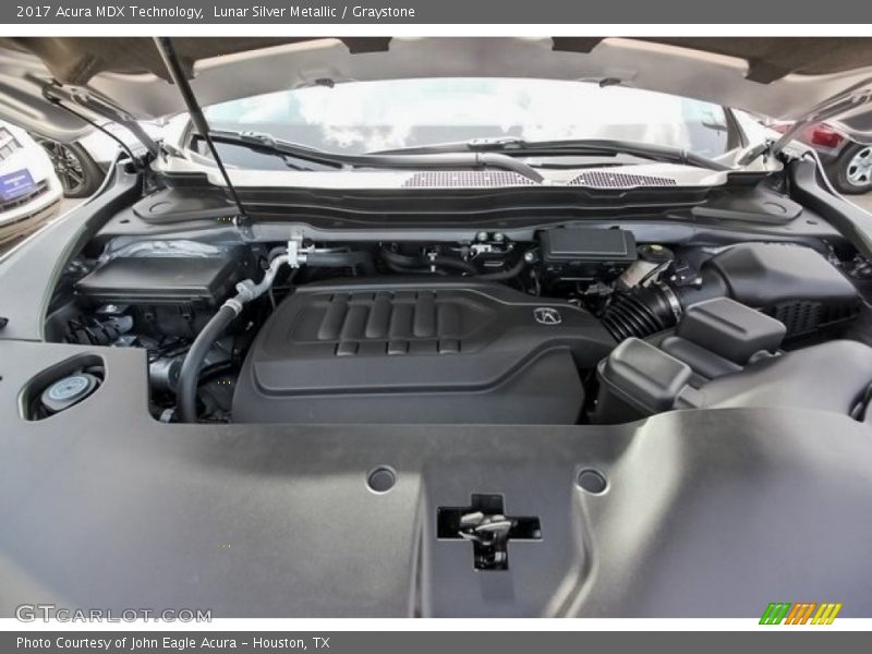 Lunar Silver Metallic / Graystone 2017 Acura MDX Technology