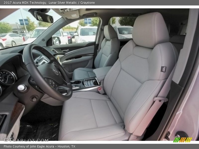 Lunar Silver Metallic / Graystone 2017 Acura MDX Technology