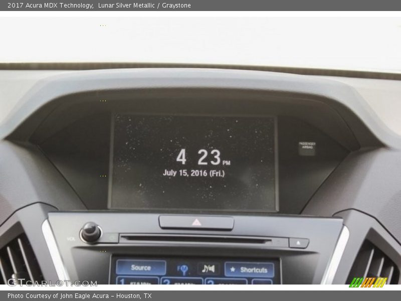 Lunar Silver Metallic / Graystone 2017 Acura MDX Technology