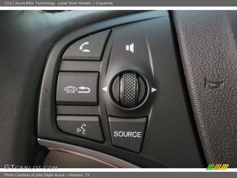 Lunar Silver Metallic / Graystone 2017 Acura MDX Technology
