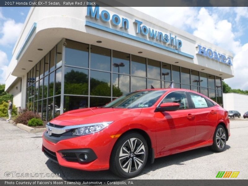 Rallye Red / Black 2017 Honda Civic EX-T Sedan