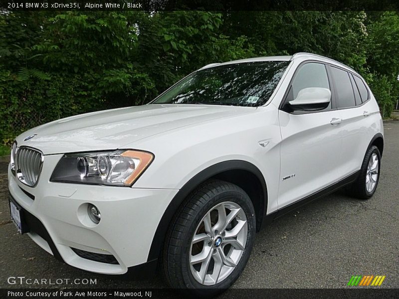 Alpine White / Black 2014 BMW X3 xDrive35i