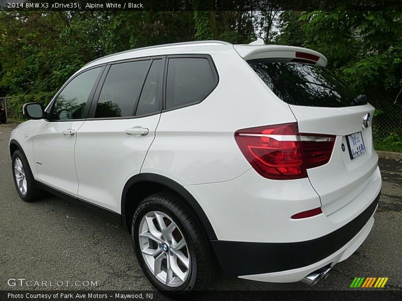 Alpine White / Black 2014 BMW X3 xDrive35i