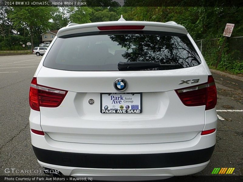 Alpine White / Black 2014 BMW X3 xDrive35i