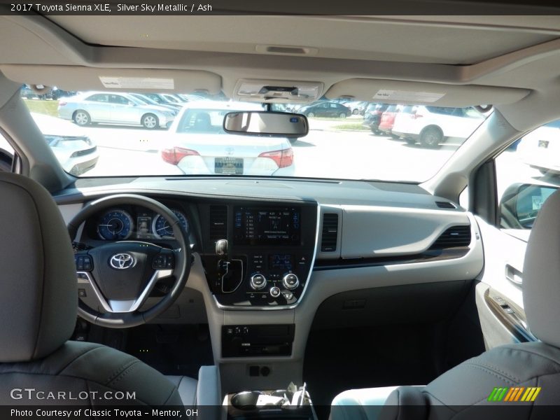 Silver Sky Metallic / Ash 2017 Toyota Sienna XLE