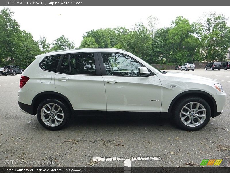 Alpine White / Black 2014 BMW X3 xDrive35i