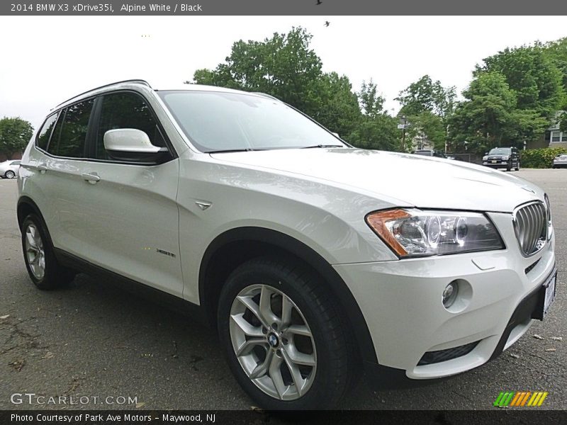 Alpine White / Black 2014 BMW X3 xDrive35i